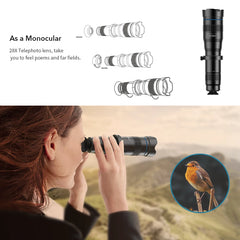 APEXEL 36X Phone Camera Lens Telescope Lens Telephoto Zoom HD