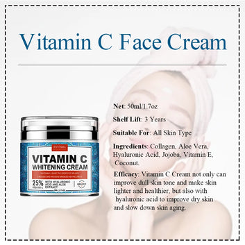 ENVISHA Neck Face Cream Vitamin Collagen Whitening Anti-Wrinkle Aging