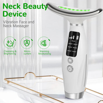 neck face beauty device vibration massage for face and neck