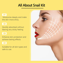 Snail Mucin 96 Skin Care Set Moisturizing Brightening Facial Nourish