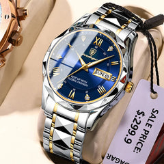 POEDAGAR Man Wristwatch Business Luxury Square Men Quartz Watch