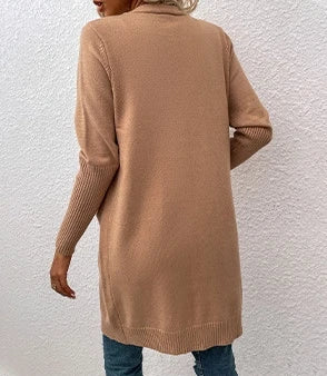 Autumn Winter Spring New Fashion Casual Elegant Solid Color Pocket