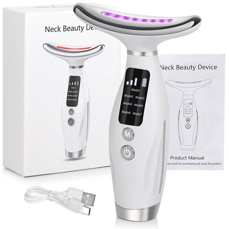 neck face beauty device vibration massage for face and neck