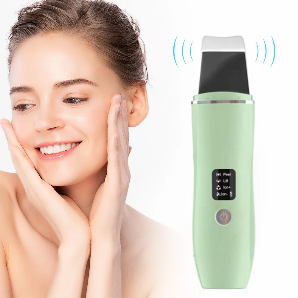 Ultrasonic Skin Scrubber Blackhead Remover Facial Cleanser